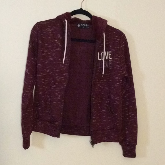 Burgundy zip hoodie - Picture 8 of 9
